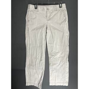 Calson Pants Womens Size 8 Petite Gray Mid Rise Cotton Spandex Minimalist Preppy